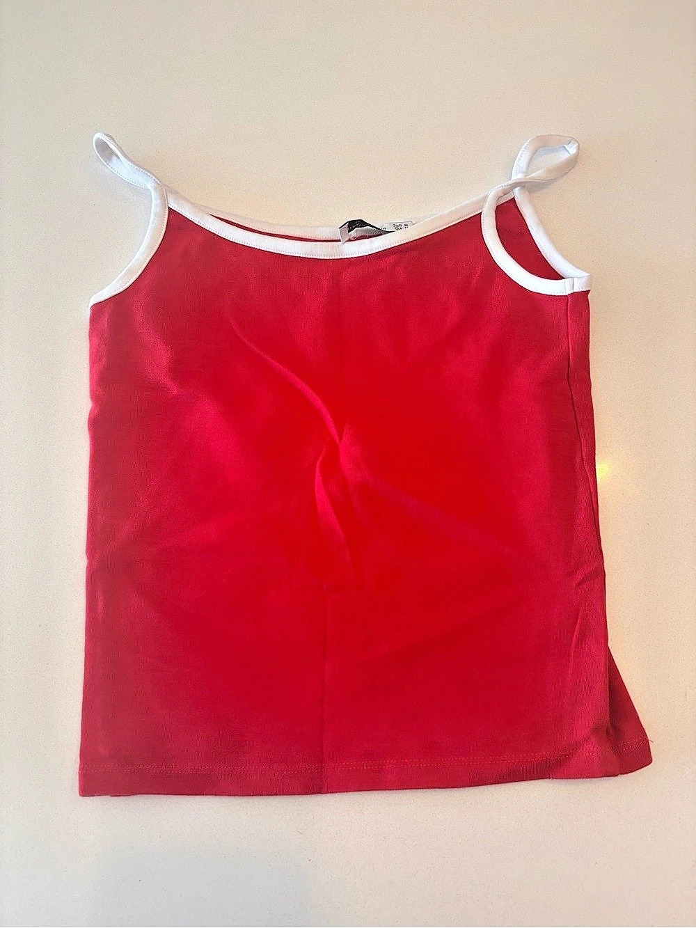 Stradivarius Red Tank Top Size Medium Like New
